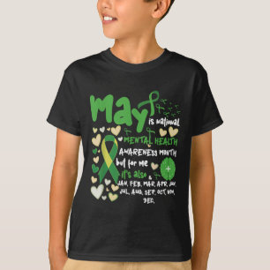 T-shirt En Mai, Nous Portons Le Mois Vert De Sensibilisati