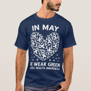 T-shirt En Mai, Nous Portons Une Sensibilisation Verte À L