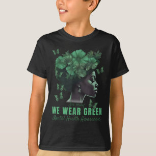 T-shirt En Mai, Nous Portons Vert Sensibilisation À La San