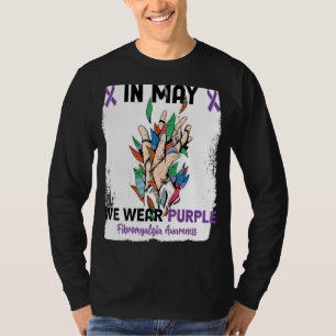 T-shirt En Mai, Nous Portons Violet Fibromyalgie Sensibili