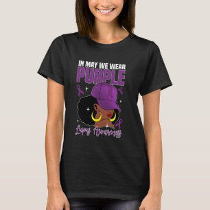 T-shirt En Mai, Nous Portons Violet Lupus Sensibilisation 