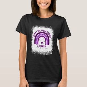 T-shirt En Mai Nous Portons Violet Lupus Sensibilisation A