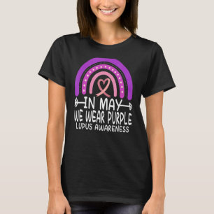 T-shirt En Mai Nous Portons Violet Lupus Sensibilisation A
