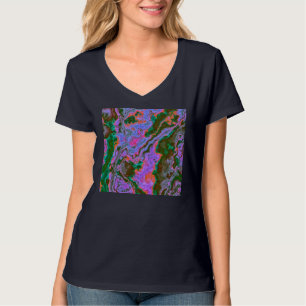 T-shirt en marbre aigre