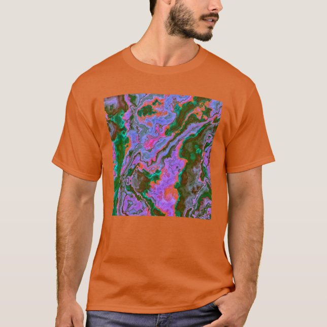 T-shirt en marbre aigre (Devant)