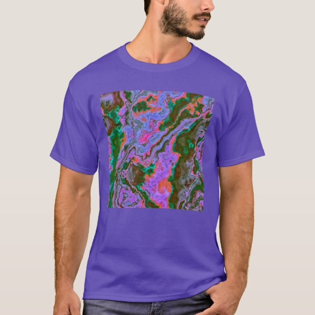 T-shirt en marbre aigre (Devant)