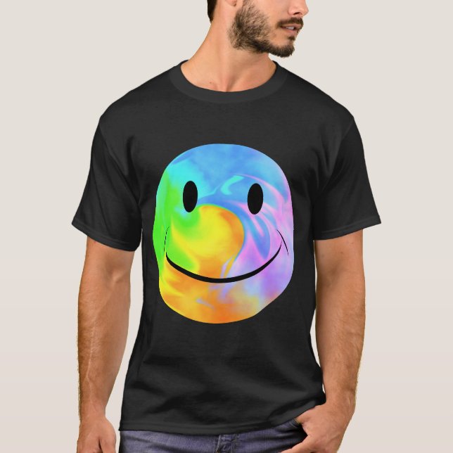 T-shirt en marbre arc-en-ciel (Devant)