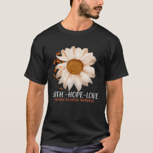 T-shirt En Mars Nous Portons Orange Ms Flower Multiple Scl