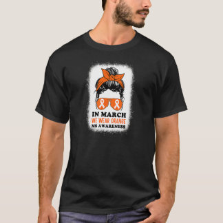 T-shirt En Mars Nous Portons Orange Ms Multiple Sclerosis