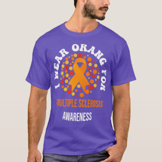 T-shirt En Mars Nous Portons Orange Multiple Sclerosis Awa