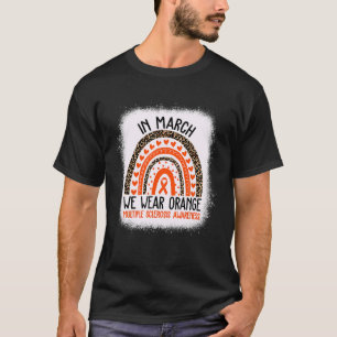 T-shirt En Mars Nous Portons Orange Ribbon Warrier Multipl
