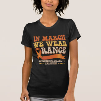 T-shirt En mars, nous portons orange – Sensibilisation au