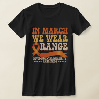 T-shirt En mars, nous portons orange – Sensibilisation au