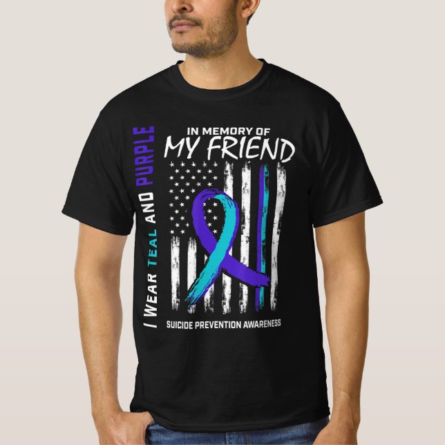 T-shirt En mémoire Ami Prévention du suicide Amer (Devant)