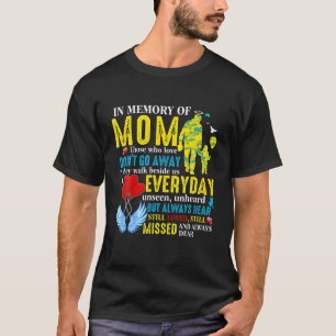 T-shirt En Mémoire Amoureuse De Maman Au Ciel, Ma Maman Ma