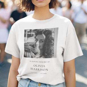 T-shirt En Mémoire Amoureuse Élégante Mémorial