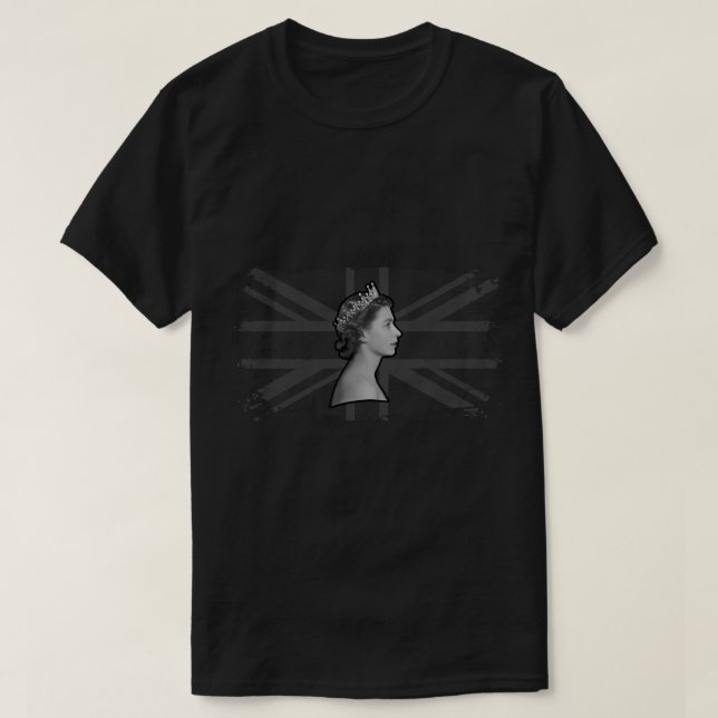 T-shirt En Mémoire De La Reine Elizabeth (Design devant)
