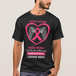 T-shirt En Mémoire De Ma Mère Amoureuse Maman Cancer Du Se