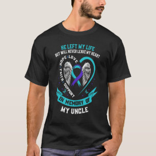 T-shirt En Mémoire De Mon Oncle Suicide Sensibilisation Pe