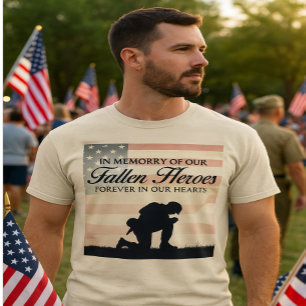 T-shirt En mémoire de nos héros - Jour commémoratif patrio