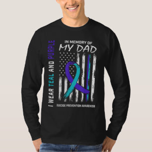 T-shirt En mémoire de papa Prévention du suicide Amer