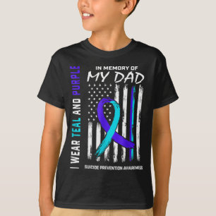 T-shirt En mémoire de Papa, prévention du suicide, sensibi