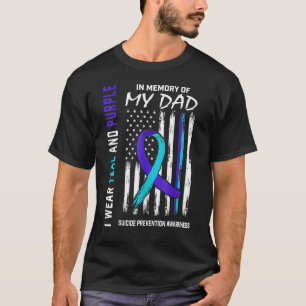 T-shirt En Mémoire De Papa Prévention Suicide Amer