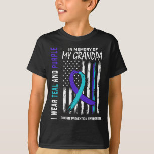 T-shirt En Mémoire Grand-Père Prévention Suicide Ame