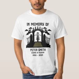 T-shirt En mémoire Motorbike Rider Biker funérailles