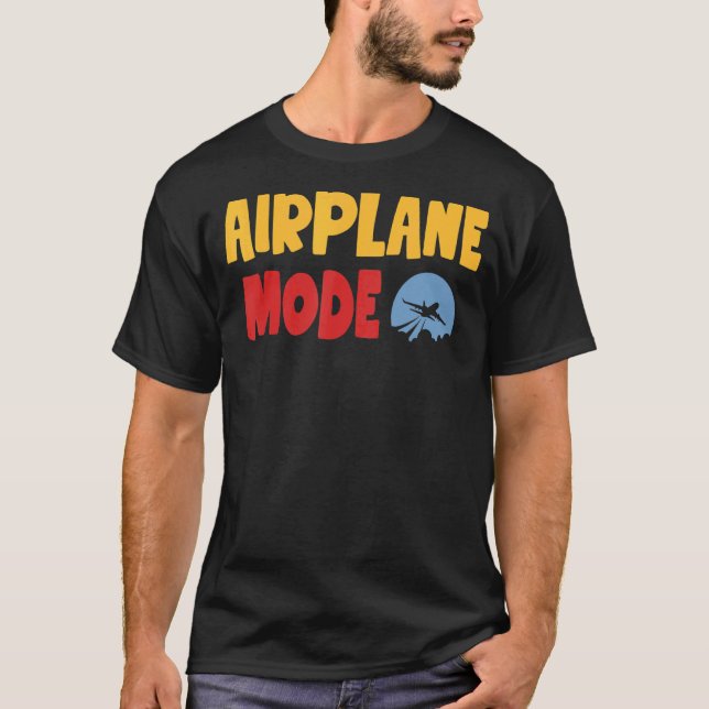T-shirt En mode Avion Lazy Vacant (Devant)