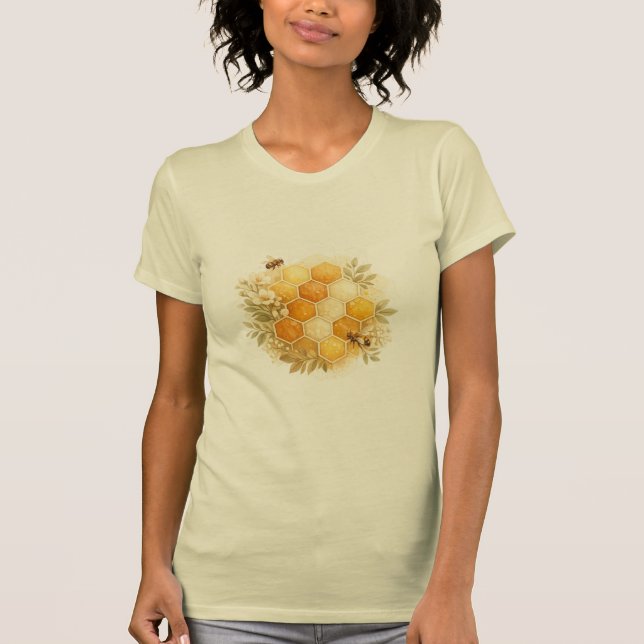 T-Shirt en Nid d'Abeille (Devant)