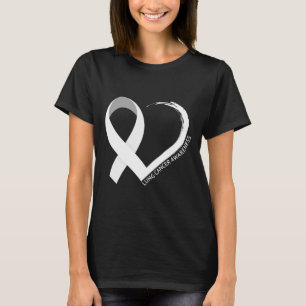 T-shirt En Novembre, Nous Portons Blanc Lung Cancer Sensib