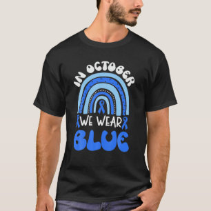 T-shirt En Novembre Nous Portons Blue Diabetes Sensibilisa
