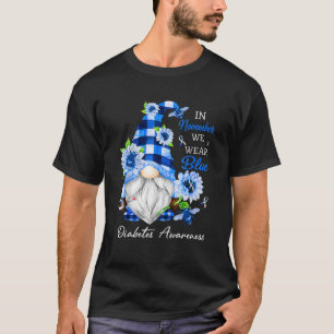 T-shirt En Novembre, Nous Portons Blue Gnome Sensibilisati