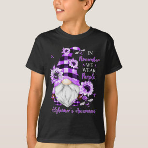 T-shirt En Novembre Nous Portons Des Gnomes Violets Heimer