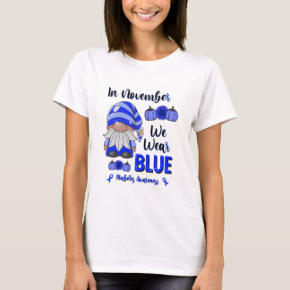 T-shirt En Novembre, Nous Portons Du Bleu : Sensibilisatio