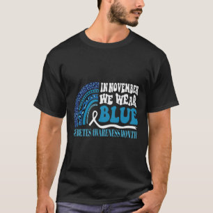 T-shirt En novembre, nous portons le bleu Ruban de sensibi