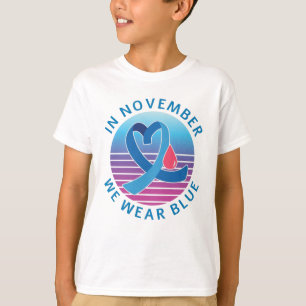 T-shirt En novembre, nous portons le mois de sensibilisati