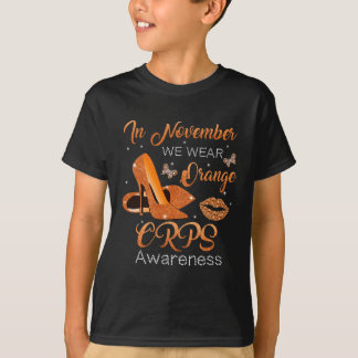 T-shirt En Novembre Nous Portons Orange High Talons Chauss