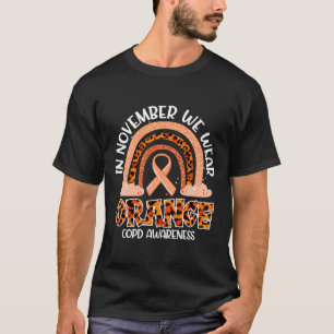 T-shirt En Novembre Nous Portons Orange Rainbow Crps Sensi