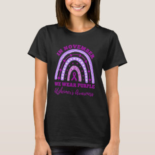 T-shirt En Novembre Nous Portons Violet Alzheimer