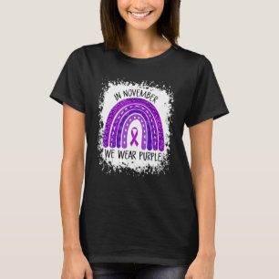 T-shirt En Novembre Nous Portons Violet Epilepsie Sensibil