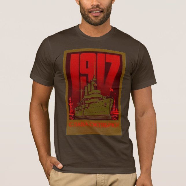 T-SHIRT EN OCTOBRE 1917 ROUGE (Devant)