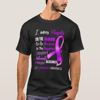 T-shirt En Octobre, Je Porte Du Purple Pour L'Adjudication