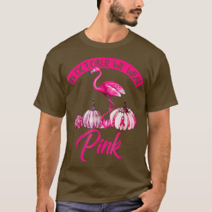 T-shirt En Octobre Nous Portons Citrouille Rose Salle de C