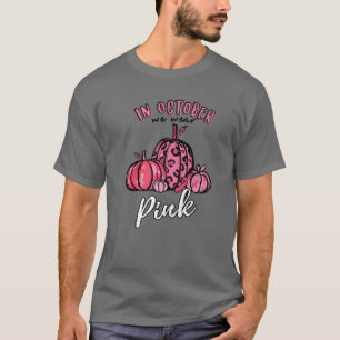 T-shirt En Octobre Nous Portons Des Cadeaux D'Halloween Ci