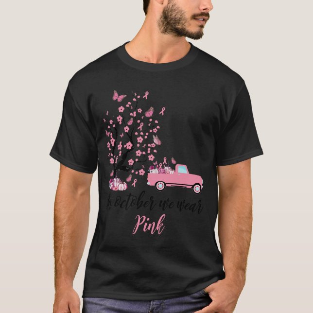 T-shirt en octobre, nous portons du rose (Devant)