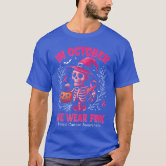 T-shirt en octobre nous portons du rose cancer du sein fem
