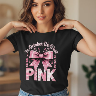 T-shirt En Octobre Nous Portons du Rose pour la Sensibili