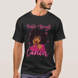T-shirt En Octobre Nous Portons K Black Tacker Cancer Du S